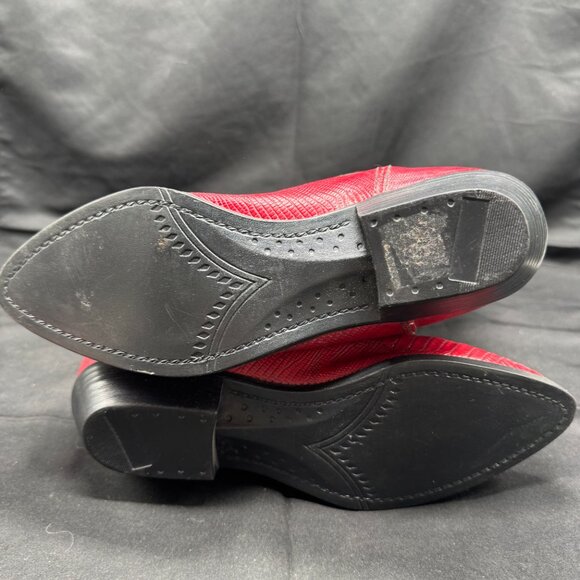 Vintage The Leather Collection Longhorn Western Cowgirl Boots Size 6.5 - Picture 7 of 9